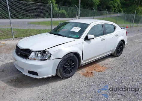 2012 Dodge Avenger Sxt z USA, uszkodzony, nr VIN 1C3CDZCB7CN196209